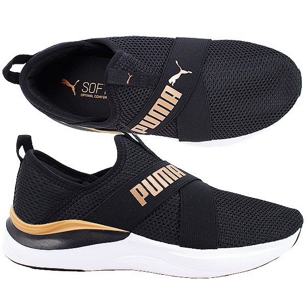 プーマ PUMA スニーカー レディース ブラック ホワイト 運動靴 カジュアル 379606 01 SOFTRIDE HARMONY SLIP  WNS ハーモニー スリップ (P) 【レディース】の通販はau PAY マーケット - Onstep | au PAY マーケット－通販サイト