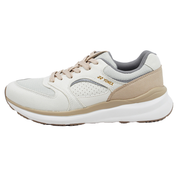 ヨネックス レディース SHW123 パワークッション ウォーキングシューズ 3.5E ブラック クリーム ベージュ 幅広 軽量 YONEX  【レディース】