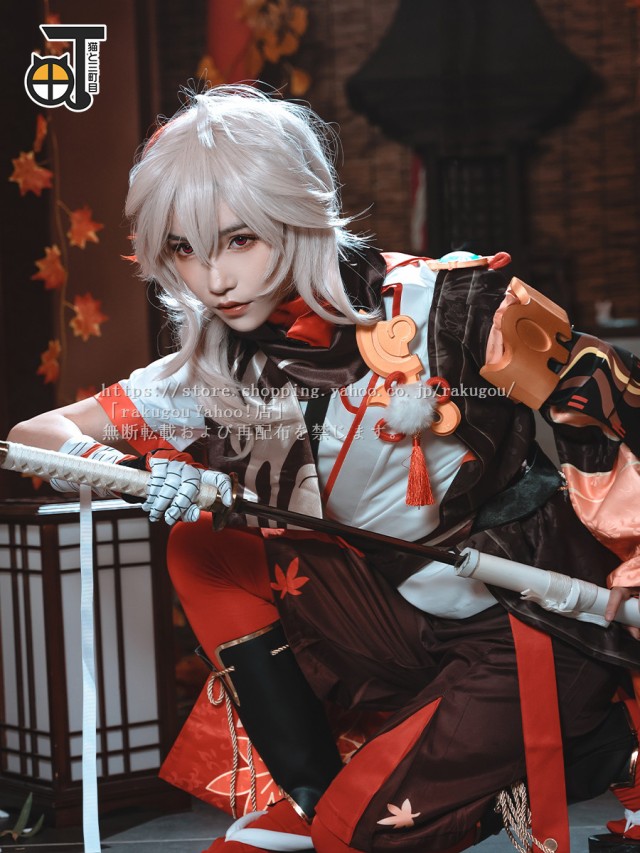 猫と三丁目】原神 cos 楓原万葉 コスプレ衣装 カズハ キャラクタ衣装 