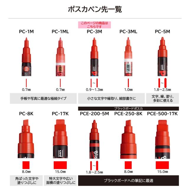 aaaa　 PC-3M 全24色　3800円×２０セット 楽天市場】ランキング受賞!! 三菱鉛筆 uni ポスカ 水性