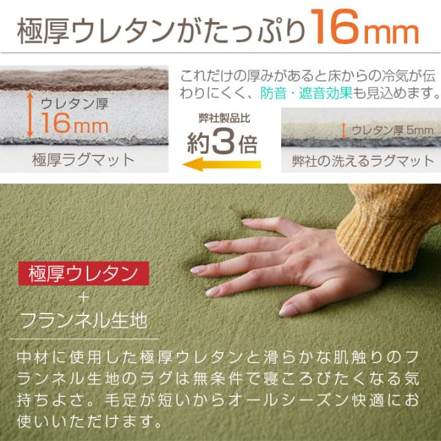極厚 ラグマット