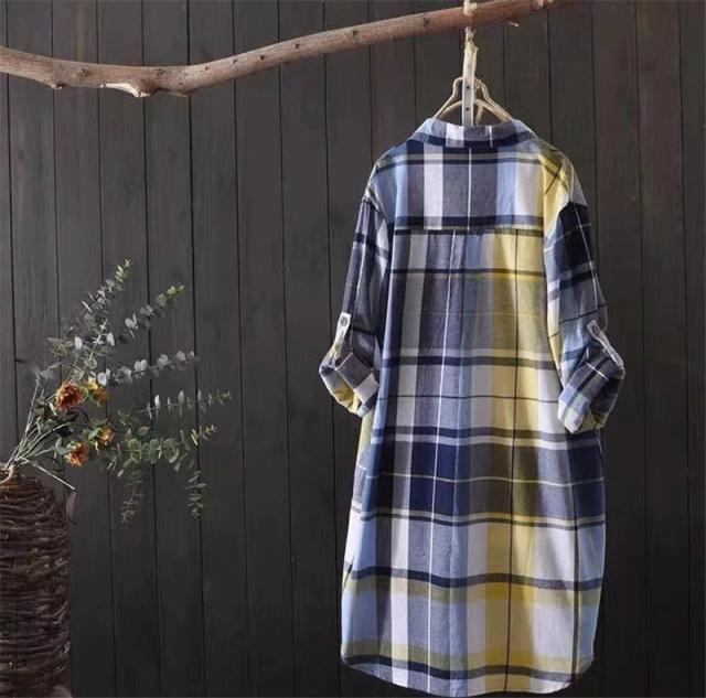 ロングシャツ シャツ レディース ロング 長袖 ブラウス チェック シャツワンピース 春夏 春服 夏服 きれいめ チュニック トップス 羽織 ロングシャツ シャツ レディース ロング 長袖 ブラウス チェック