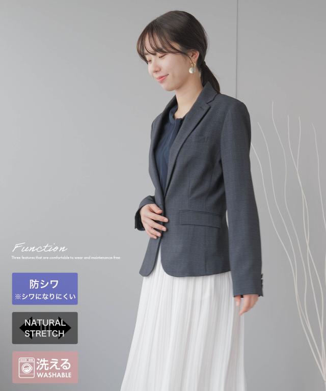 テーラードジャケット レディース シングルボタン ビジネス オフィス