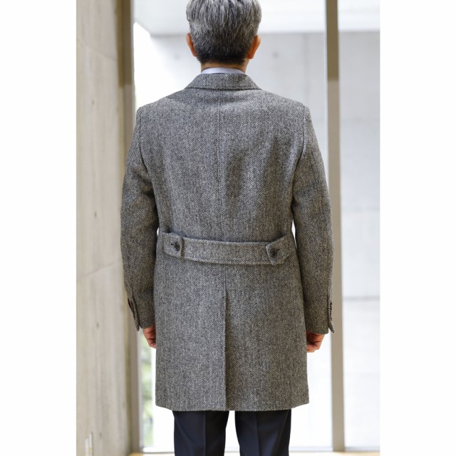 ハリスツイード コート メンズ チェスターコート harris tweed