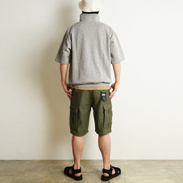ベンデイビス BEN DAVIS ハーフジップ スウェットトップス 半袖