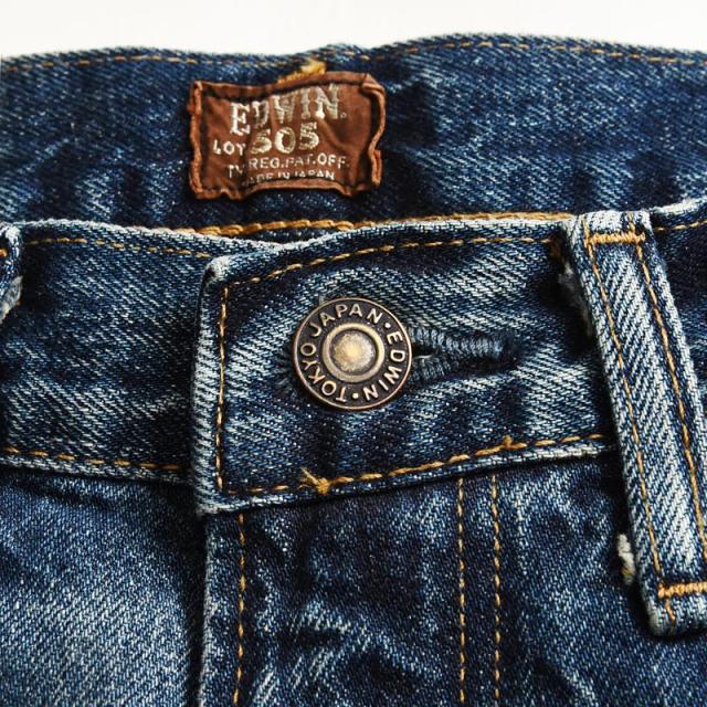 EDWIN エドウィン 505ZXX レギュラーストレート セルビッジ デニムパンツ ジーンズ ジーパン メンズ 日本製 E50560-146/156