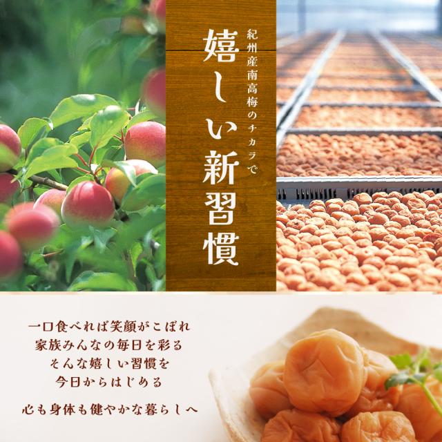 紀州産南高梅のチカラで嬉しい新習慣。