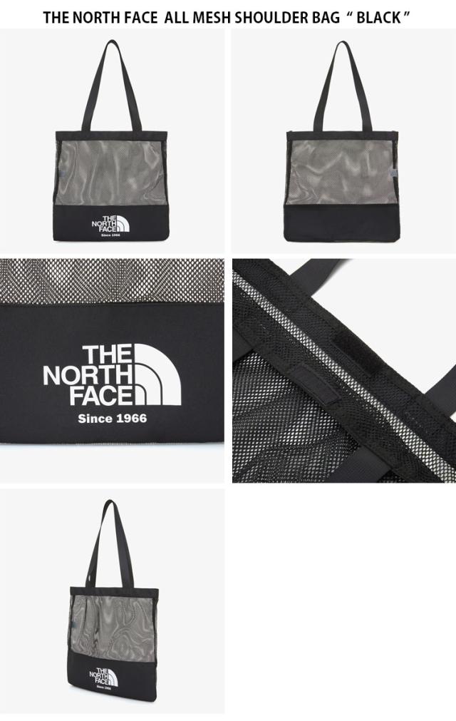 ノースフェイス大型メッシュバッグ黒未使用品 THE NORTH FACE トートバッグ 国内未発売 FACE(ザ・ノース