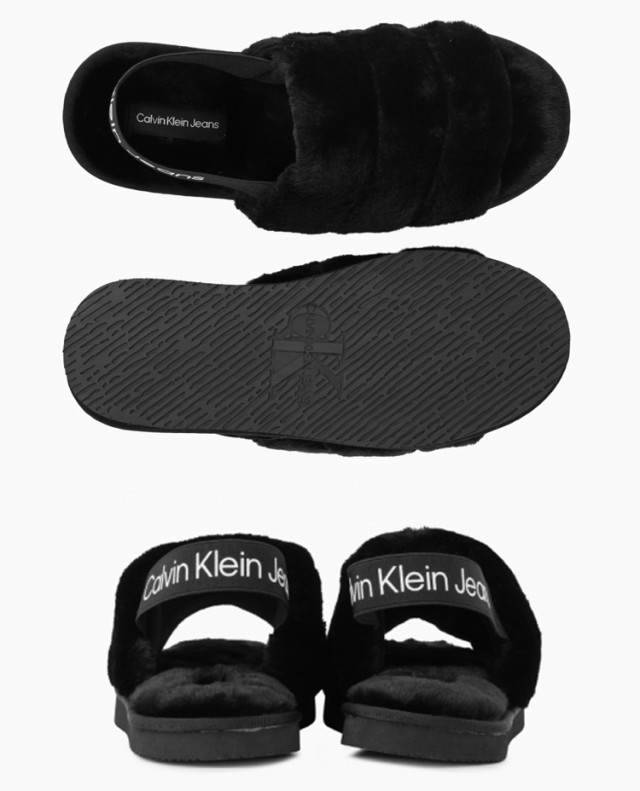 Calvin Klein カルバンクライン サンダル HANNAH FAKE FUR BANDING SLIPPERS BLACK CK  YW00751 BDSの通販はau PAY マーケット - セレクトショップa-clo | au PAY マーケット－通販サイト