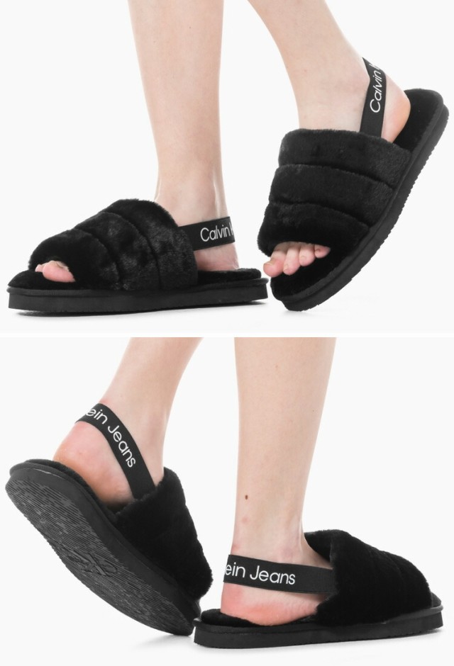 Calvin Klein カルバンクライン サンダル HANNAH FAKE FUR BANDING SLIPPERS BLACK CK  YW00751 BDSの通販はau PAY マーケット - セレクトショップa-clo | au PAY マーケット－通販サイト