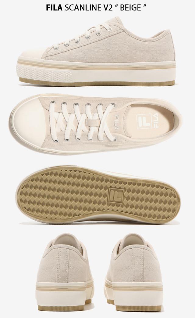 FILA フィラ スニーカー SCANLINE V2 1XM01937E_001/247/920 BLACK ORANGE BEIGE スキャンライン V2 ブラック オレンジ ベージュ メンズ レディース 男性用 女性用