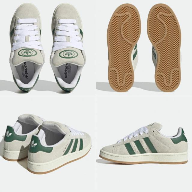 【極美品】アディダス オリジナルス キャンパス 00s ダークグリーン 白 キャンパス 00S CAMPUS 00S lzj36 ダークグリーン×フットウェア