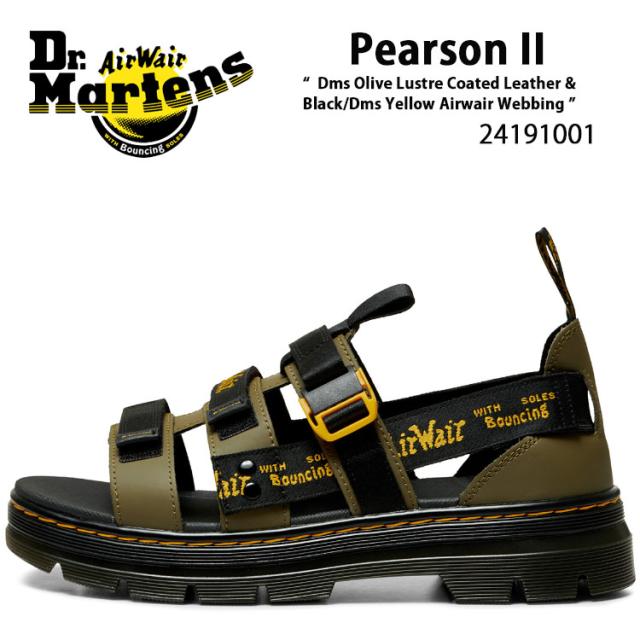 ドクター・マーチン／サンダル Pearson II オリーブ UK8 Dr.Martens ドクターマーチン サンダル ストラップサンダル