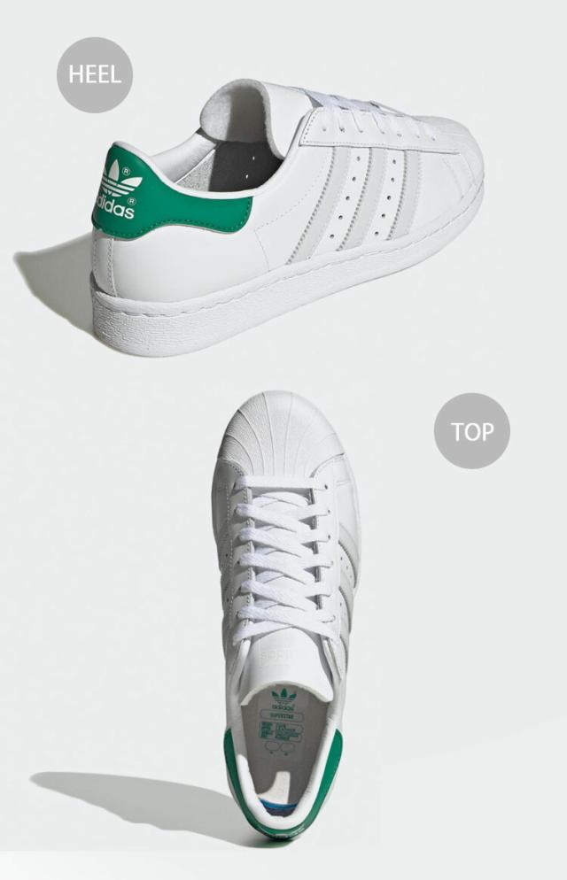 adidas Superstar ホワイト/グリーン シューズ 楽天市場】adidas アディダス スニーカー SUPERSTAR 82 スーパー