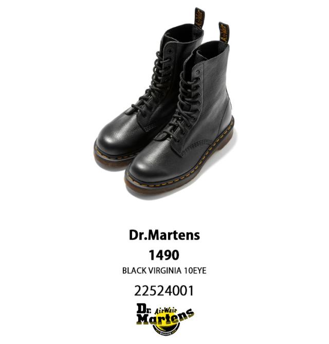 Dr.Martens ドクターマーチン 10ホールブーツ レザーブーツ 1490 BLACK