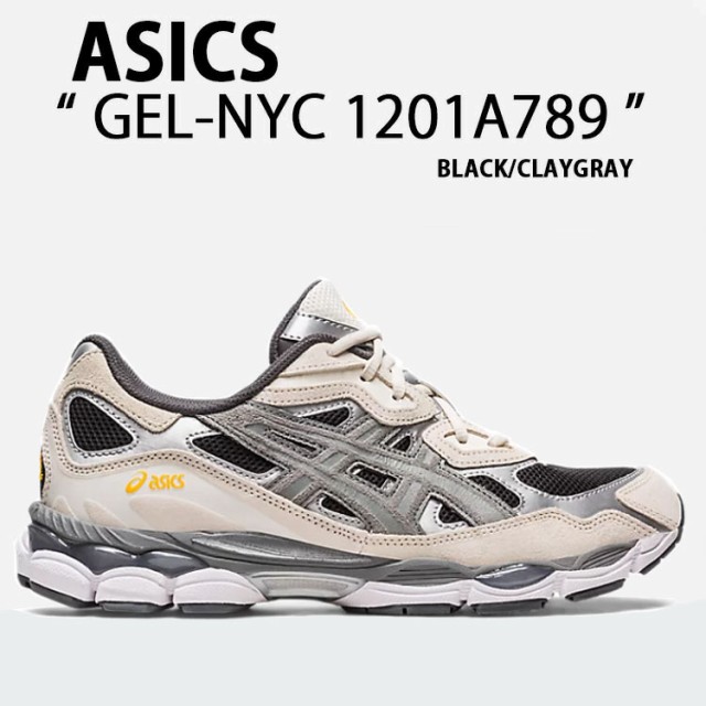 asics アシックス スニーカー GEL-NYC BLACK CLAY GRAY1201A789-001