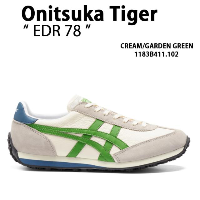 【試着のみ】オニツカタイガー EDR78 クリーム/グリーン　23cm オニツカタイガー Onitsuka Tiger EDR 78 （CREAM/GARDEN GREEN