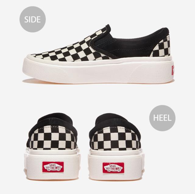 VANS バンズ スニーカー SLIP-ON HOVER BLACK WHITE V98 HOVER