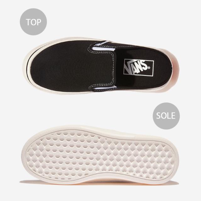VANS バンズ スニーカー SLIP ON ML HOVER BLACK WHITE V98 MULE
