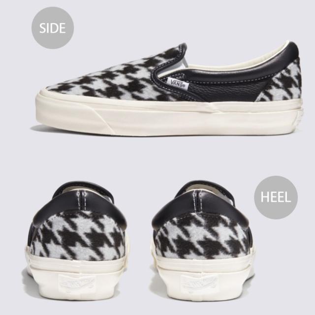 VANS バンズ スニーカー  SLIP-ON REISSUE 98 LX HOUNDSTOOTH BLACK VN000CSEBLK スリッポン リイシュー VANS バンズ スニーカー SLIP-ON REISSUE 98 LX HOUNDSTOOTH BLACK