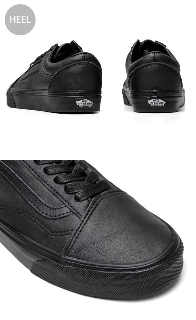 VANS バンズ スニーカー OLD SKOOL LEATHER BLACK VN0003Z6L3A