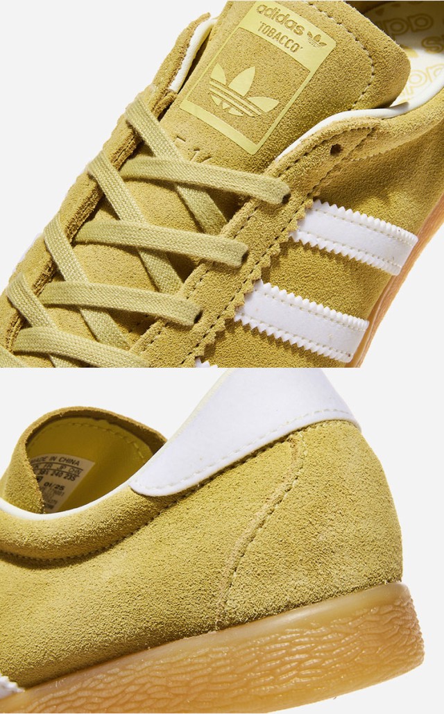 ◆adidas◆ Tobacco Yellow JR3922 Adidas Tobacco Sneakers Original Shoes Almost Yellow/Off