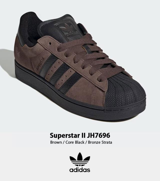 スニーカー adidas Superstar II Brown Black JH7696 adidas アディダス スニーカー adidas SUPERSTAR II JH7696