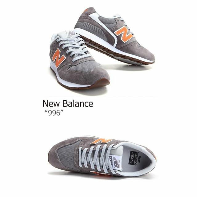 New Balance ニューバランス スニーカー 996 GRAY ORANGE グレー