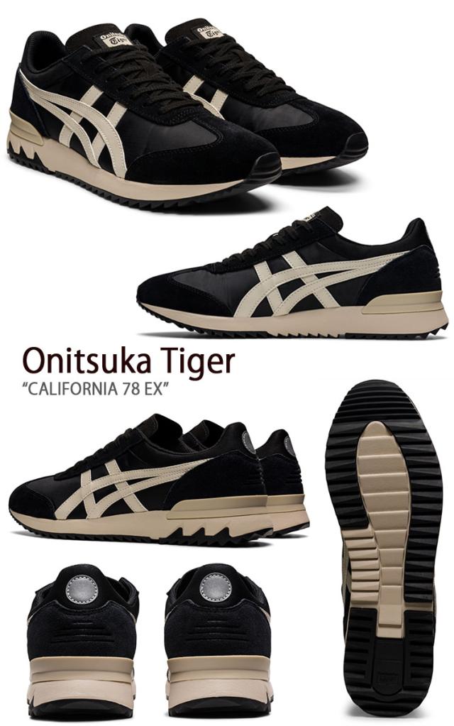 【美品✨】オニツカタイガー78 EX カリフォルニア BLACK 25cm Onitsuka Tiger CALIFORNIA 78 EX BLACK/OATMEAL 1183A355