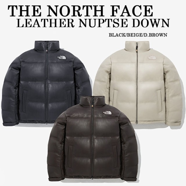 THE NORTH FACE ノースフェイス ダウンジャケット LEATHER NUPTSE DOWN