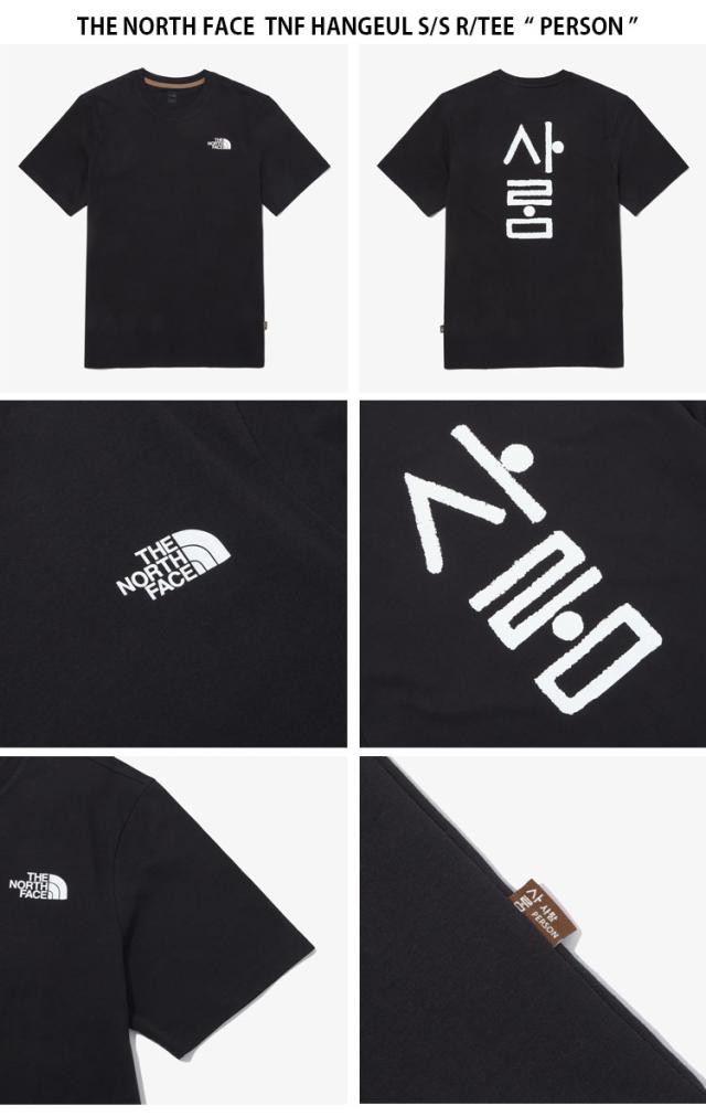 THE NORTH FACE ノースフェイス Tシャツ TNF HANGEUL S/S R/TEE ティーシャツ 半袖 ブラック メンズ レディース NT7UQ52/53/54