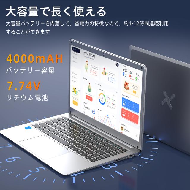 14インチ フルHD ノートパソコン 高画質ディスプレイ Windows11 Office搭載モデル