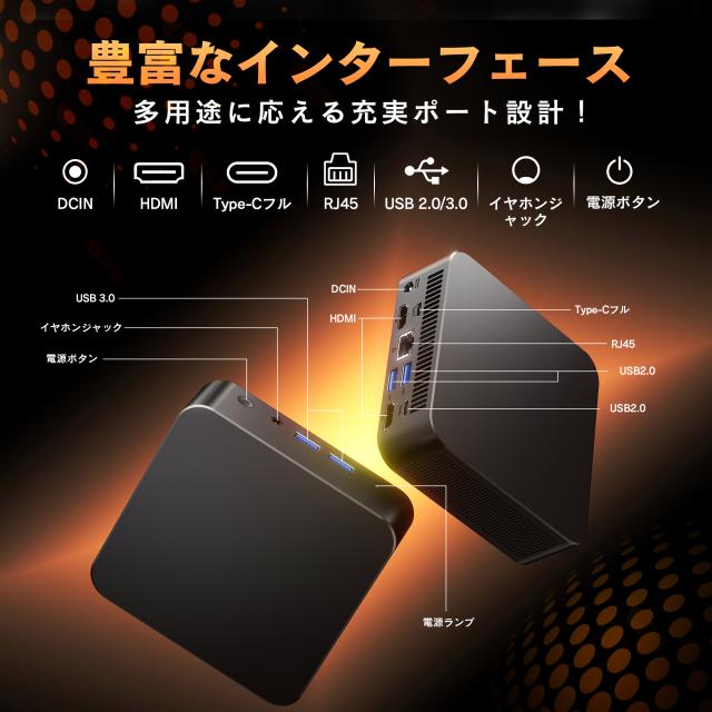 Ryzen5 搭載 ミニPC メモリ16GB SSD512GB 省スペースデスクトップ