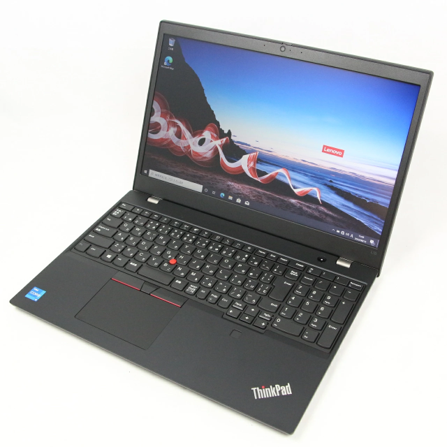 Lenovo ThinkPad L15 Gen2 中古ノートPCの薄型ボディデザイン 横からの写真