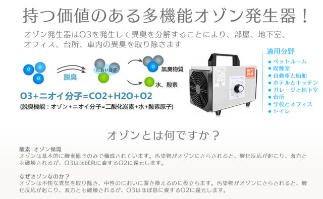 花粉・ウイルス対策にも活躍するオゾン発生器