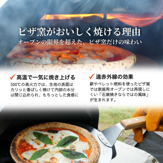 ピザ窯背面 ガスバーナー取り付け部の詳細構造