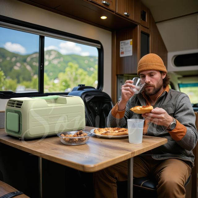 ポータブルエアコン 風量3段階切替 寝室にもおすすめ 静音冷風扇