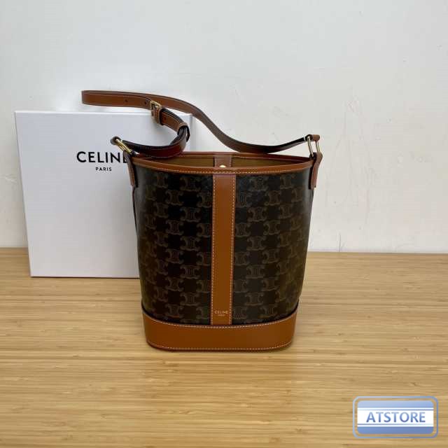 CELINE セリーヌ celine スモール トリオンフキャンバス ハンドバッグ バケット タン ブランド レディース バッグの通販はau PAY  マーケット atstore au PAY マーケット－通販サイト