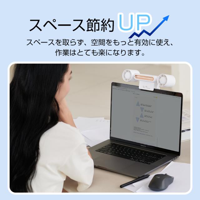 首掛け扇風機 軽量 涼感 冷感 インナー 肌荒れ 蒸れ