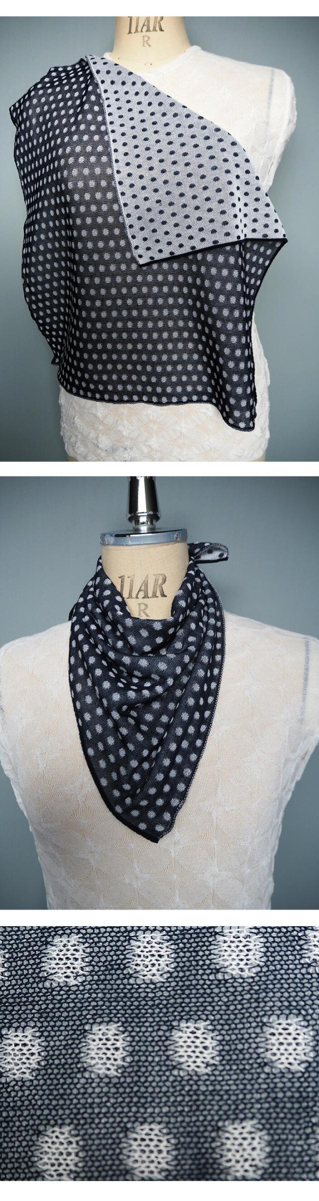 送料無料 ハンカチ スカーフ 冷房対策 ギフト レディース 通気性 ショール 日本製 五泉ニット　高級　マフラー アクセサリー　首元カバー　小さい　涼しい　室内用　旅行用　バンダナ