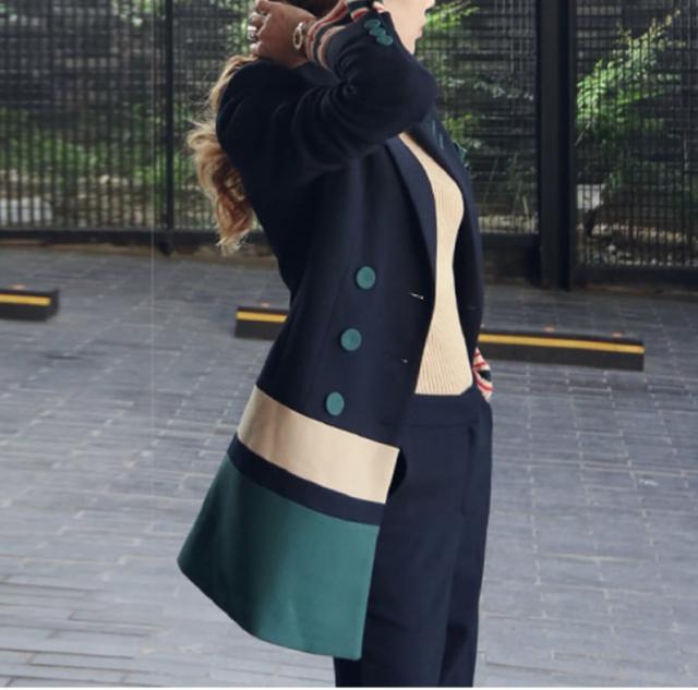 セットアップ スーツ パンツ ボトム ボトムス 長袖 ロング ベスト V