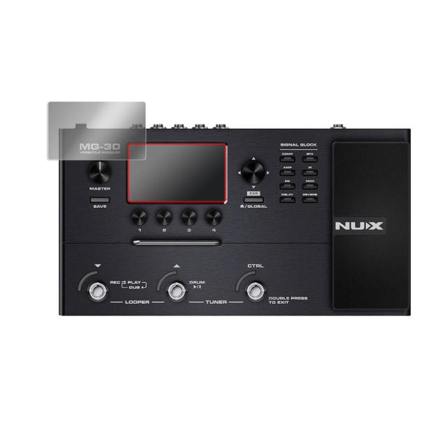 NUX MG-30 マルチエフェクター 液晶保護シート