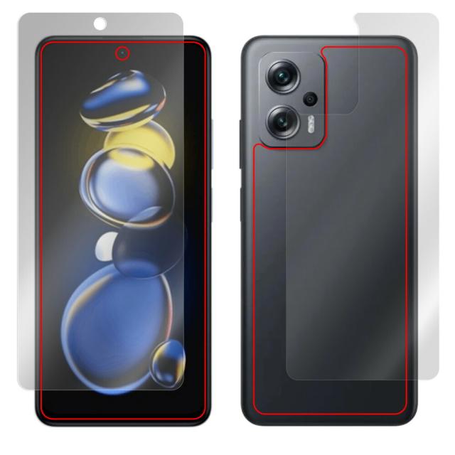 Xiaomi Redmi Note 11T Pro＋ 表面・背面セットの保護シート