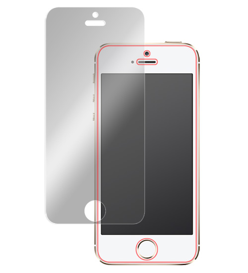 OverLay Eye Protector for iPhone SE(第1世代) / 5s / 5c / 5 表面用保護シート のイメージ画像