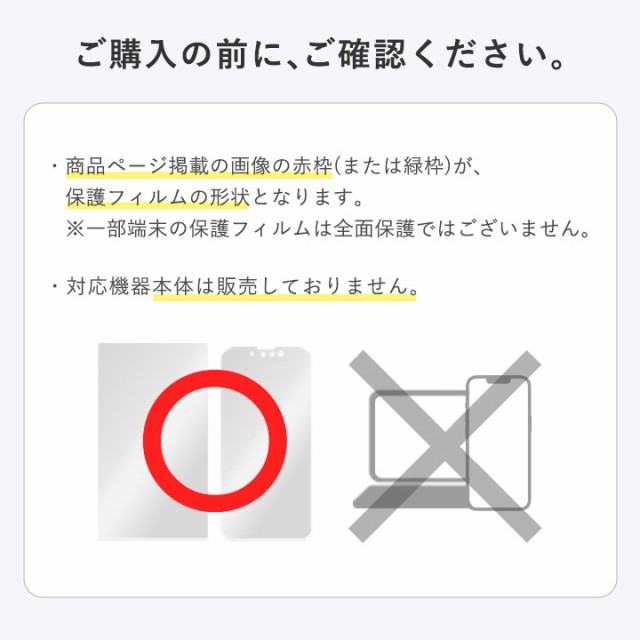 購入前の注意事項