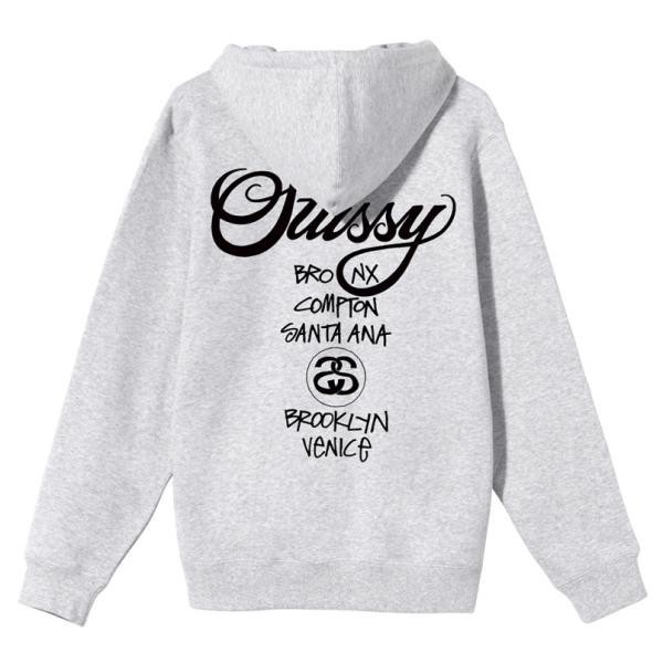 STUSSY WORLD TOUR ZIP HOOD ステューシー スウェット パーカー ジップ