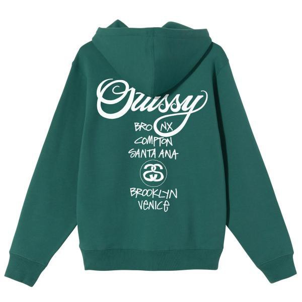 STUSSY WORLD TOUR ZIP HOOD ステューシー スウェット