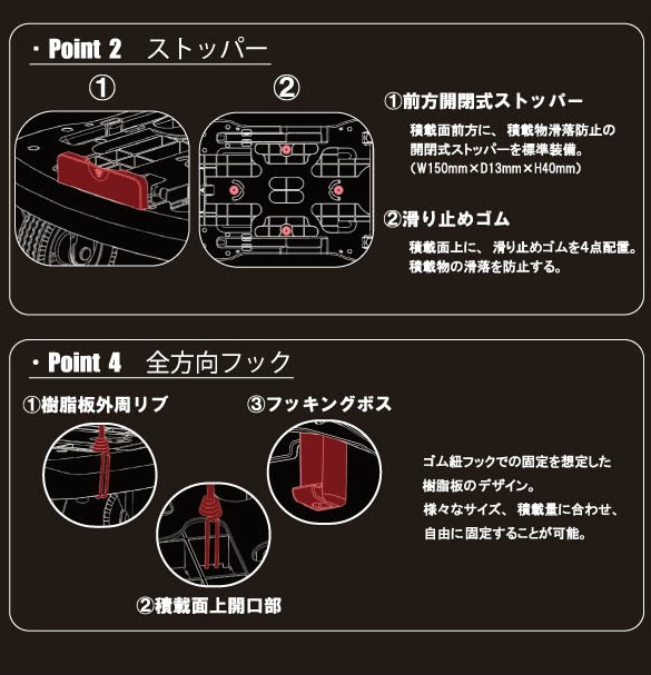 COLLEND オフロード台車 オリーブドラブ ORT-OD | 幅49×奥行75cm 日東