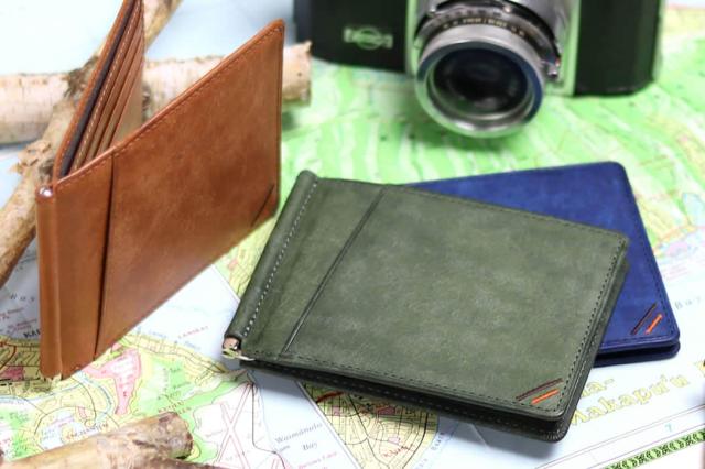 祥力 革職人 レザーファクトリー マルゴー 外ポケット付き札ばさみ