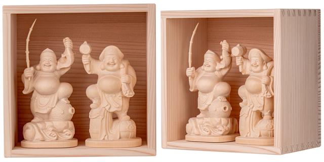 MORITA 定額山壽量院 祈祷開眼 大開運 枡入り恵比寿 大黒天 (大) 